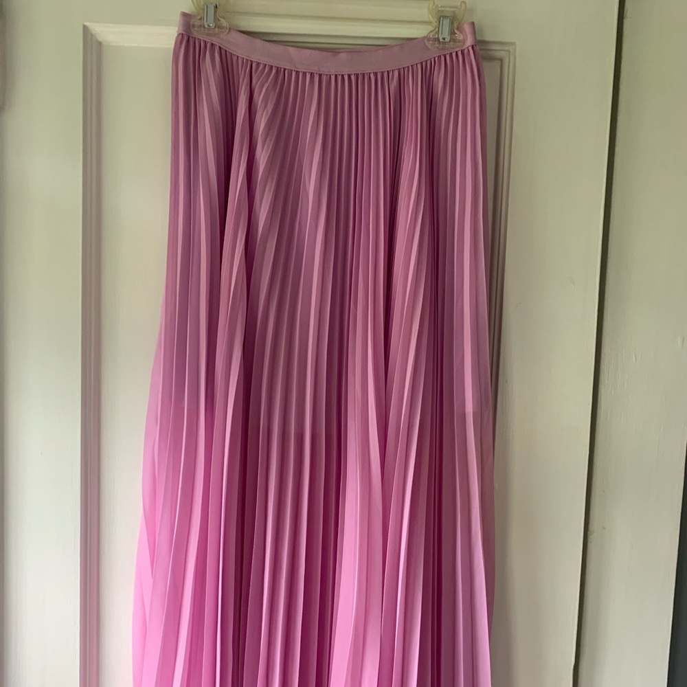 Pink Free People midi skirt